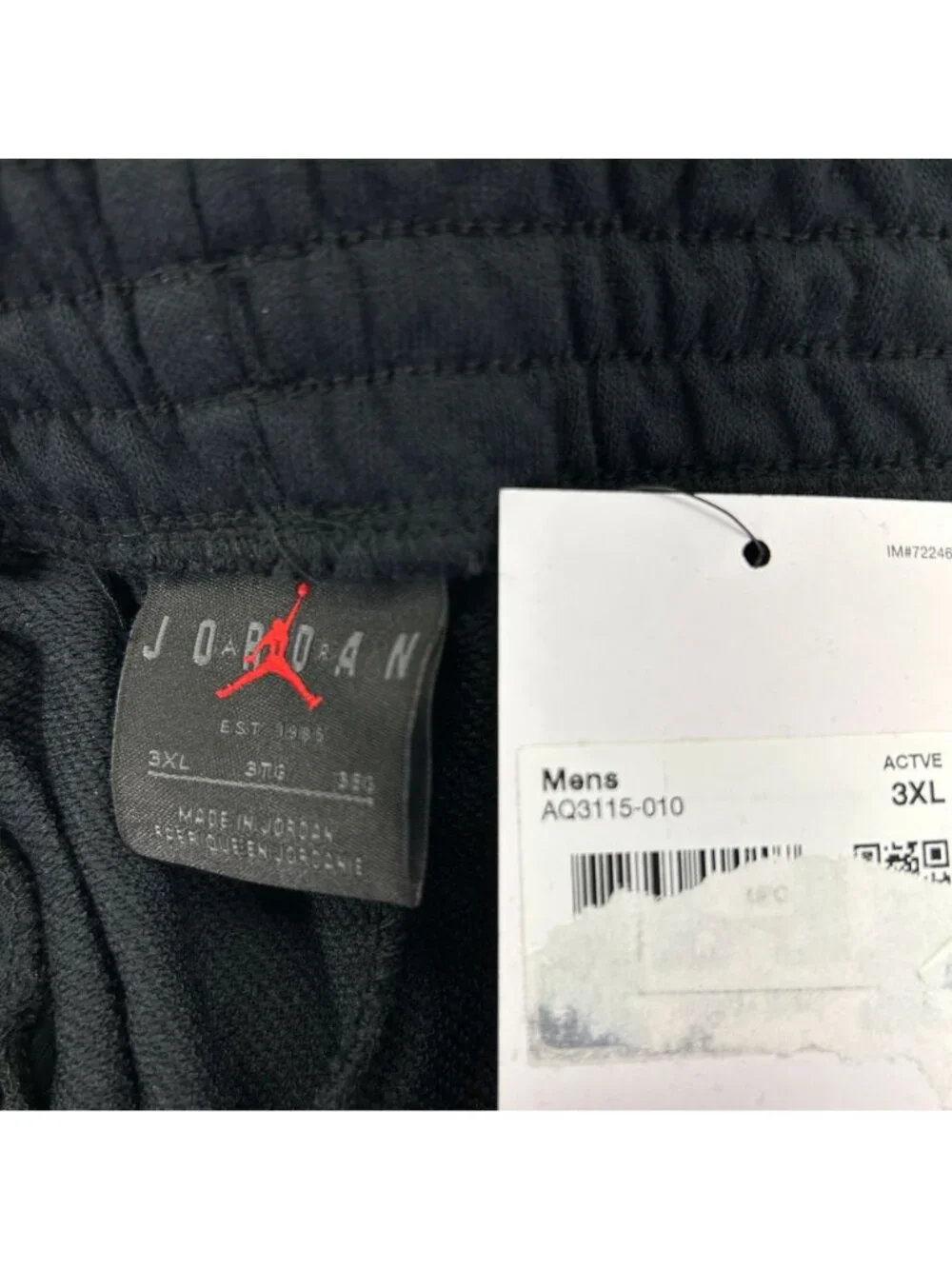 Nike Jordan Jumpman Fleece Shorts Mens 3XL Black Graphic Drawstring Athletic